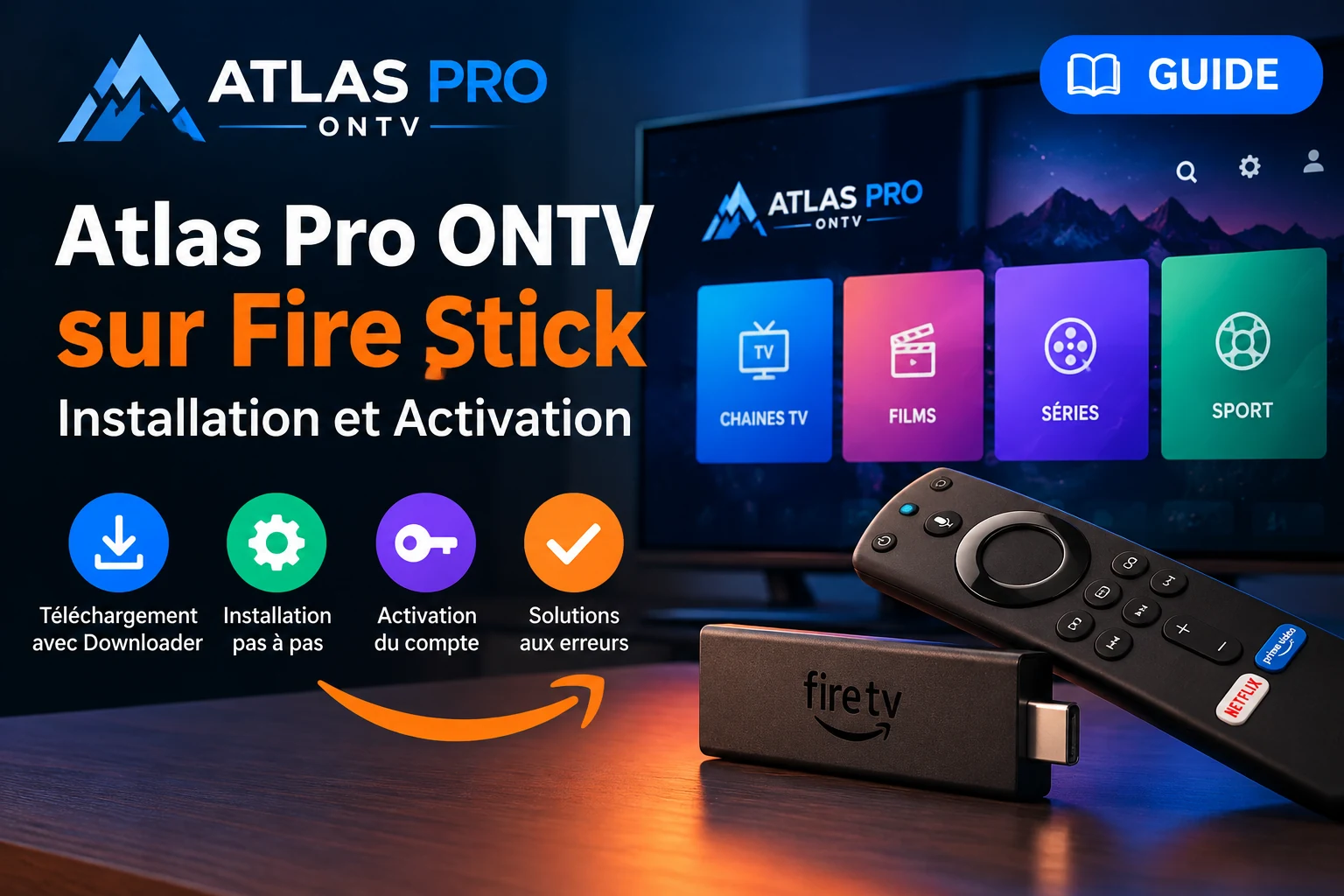 Atlas Pro ONTV sur Amazon Fire Stick – guide installation et activation 2026